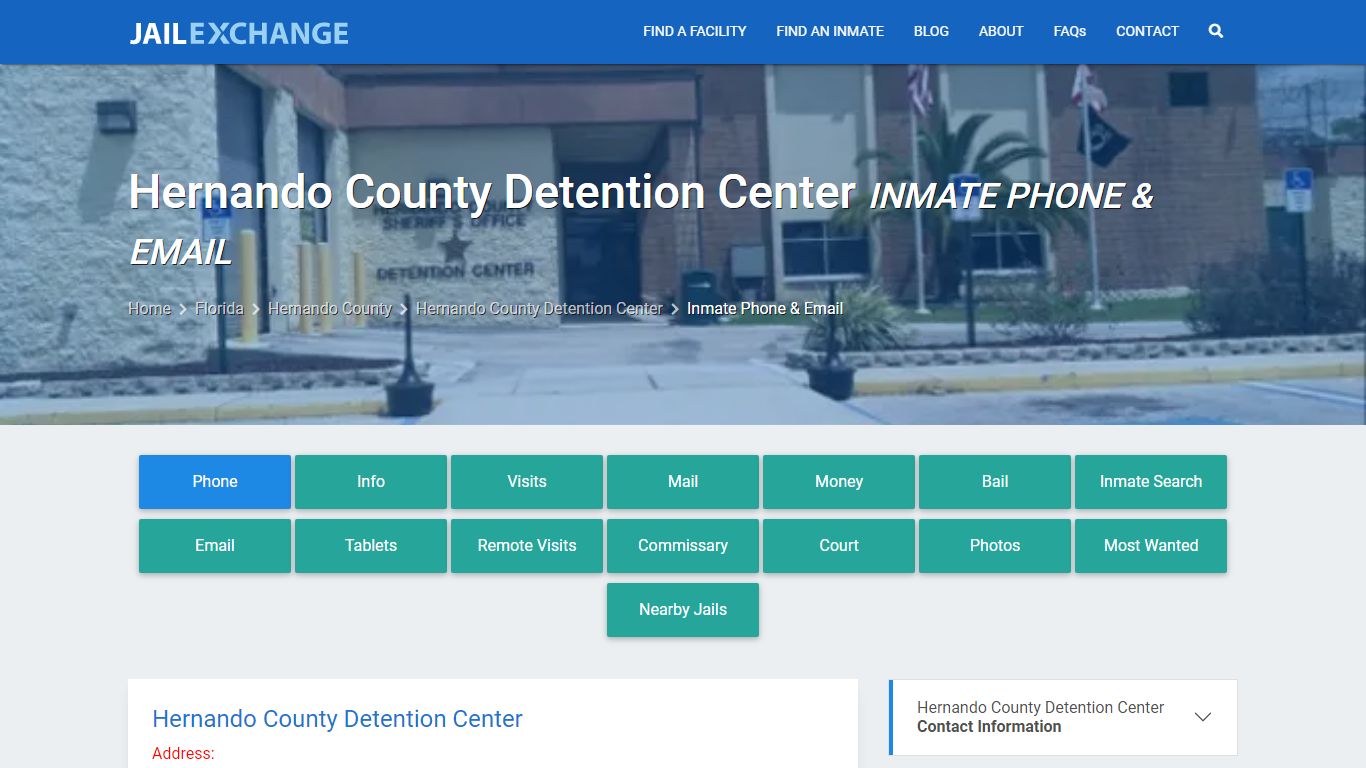 Inmate Phone - Hernando County Detention Center, FL - Jail Exchange